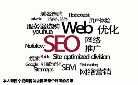 本人想做个视频网站求网友想个好听的名字