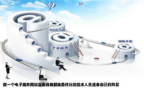 做一个电子商务网站需要具备那些条件比如技术人员或者自己的购买