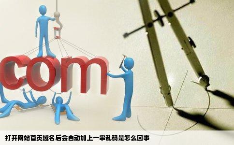 打开网站首页域名后会自动加上一串乱码是怎么回事