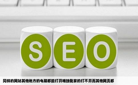 同样的网站其他地方的电脑都能打开唯独我家的打不开而其他网页都