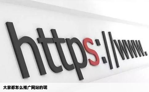 大家都怎么推广网站的呢