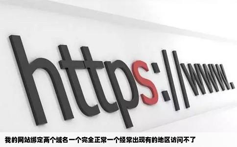 我的网站绑定两个域名一个完全正常一个经常出现有的地区访问不了