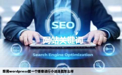 想用wordpress做一个博客进行小说连载怎么样