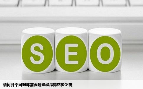 请问开个网站都需要哪些程序得花多少钱