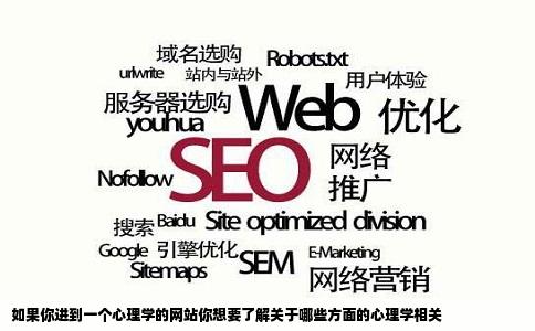 如果你进到一个心理学的网站你想要了解关于哪些方面的心理学相关