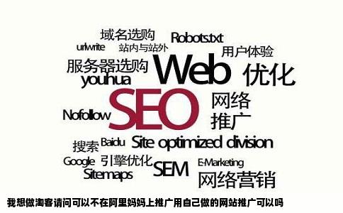 我想做淘客请问可以不在阿里妈妈上推广用自己做的网站推广可以吗
