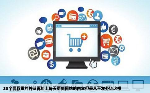 20个高权重的外链再加上每天更新网站的内容但是从不发外链这样