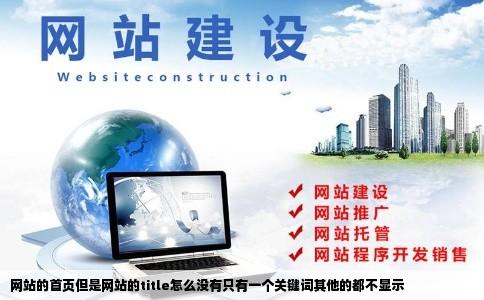 网站的首页但是网站的title怎么没有只有一个关键词其他的都不显示