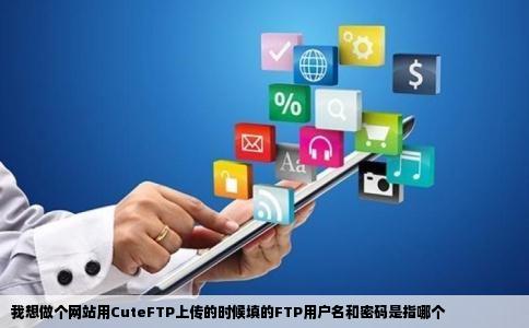 我想做个网站用CuteFTP上传的时候填的FTP用户名和密码是指哪个