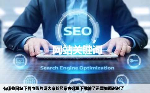 有哪些网站下载电影的呀大家都经常去哪里下载除了迅雷如题谢谢了