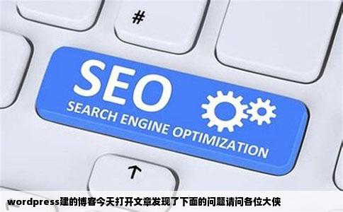 wordpress建的博客今天打开文章发现了下面的问题请问各位大侠