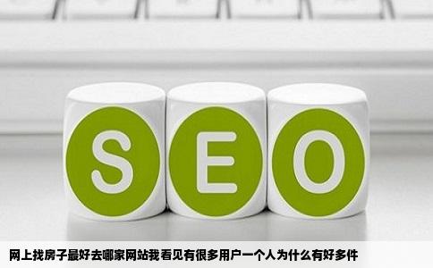 网上找房子最好去哪家网站我看见有很多用户一个人为什么有好多件