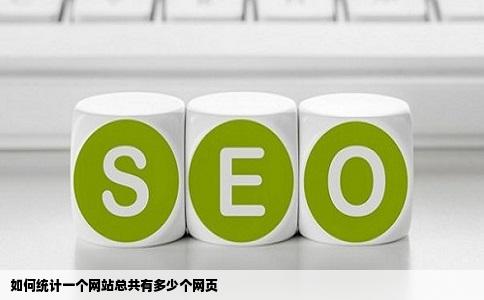 如何统计一个网站总共有多少个网页