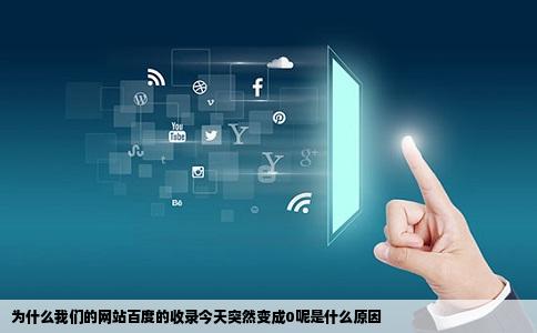 为什么我们的网站百度的收录今天突然变成0呢是什么原因