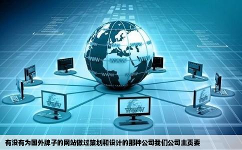 有没有为国外牌子的网站做过策划和设计的那种公司我们公司主页要