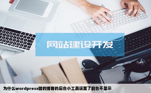 为什么wordpress做的博客的后台小工具设置了前台不显示