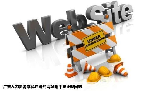 广东人力资源本科自考的网站哪个是正规网站