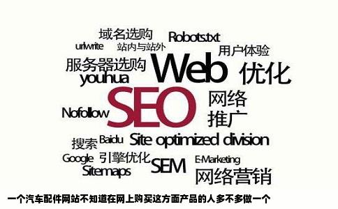 一个汽车配件网站不知道在网上购买这方面产品的人多不多做一个