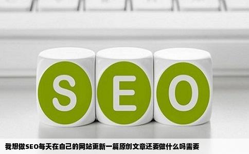 我想做SEO每天在自己的网站更新一篇原创文章还要做什么吗需要