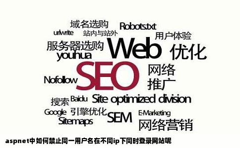 aspnet中如何禁止同一用户名在不同ip下同时登录网站呢