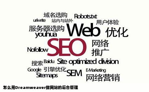 怎么用Dreamweaver做网站的后台管理