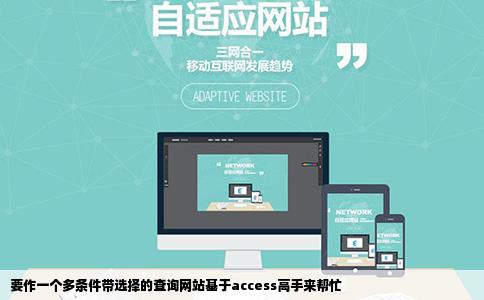 要作一个多条件带选择的查询网站基于access高手来帮忙