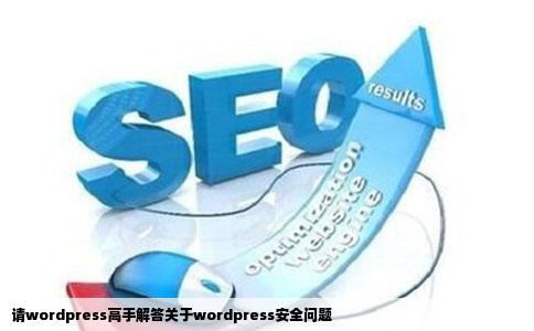 请wordpress高手解答关于wordpress安全问题