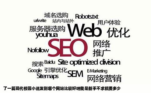 了一篇现代校园小说发到哪个网站比较好呐我是新手不求稿费多少