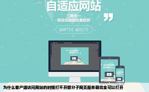为什么客户端访问网站的时候打不开部分子网页服务器完全可以打开