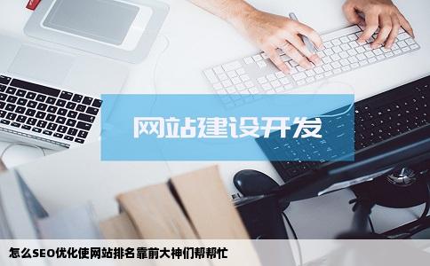 怎么SEO优化使网站排名靠前大神们帮帮忙