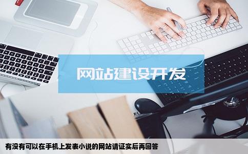 有没有可以在手机上发表小说的网站请证实后再回答