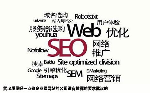 武汉质量好一点些企业建网站的公司谁有推荐的要求武汉的