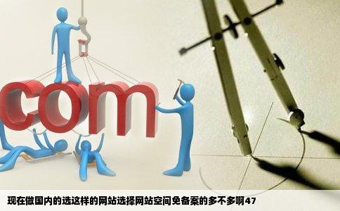 现在做国内的选这样的网站选择网站空间免备案的多不多啊47