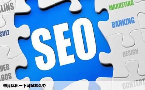 帮我优化一下网站怎么办