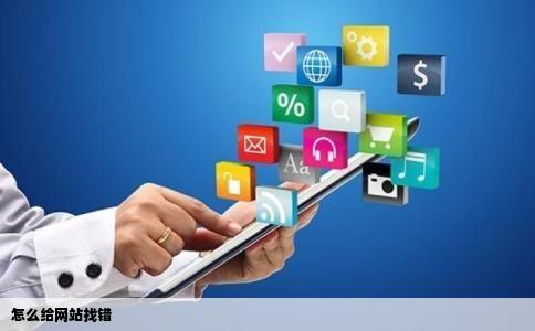 怎么给网站找错