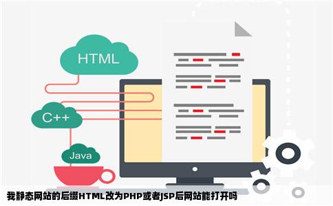 我静态网站的后缀HTML改为PHP或者JSP后网站能打开吗