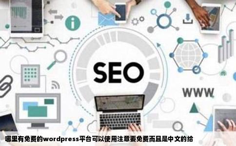 哪里有免费的wordpress平台可以使用注意要免费而且是中文的给