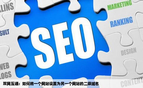 双网互通：如何将一个网站设置为另一个网站的二级域名