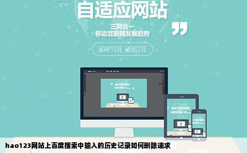 hao123网站上百度搜索中输入的历史记录如何删除速求