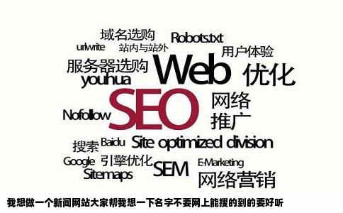 我想做一个新闻网站大家帮我想一下名字不要网上能搜的到的要好听