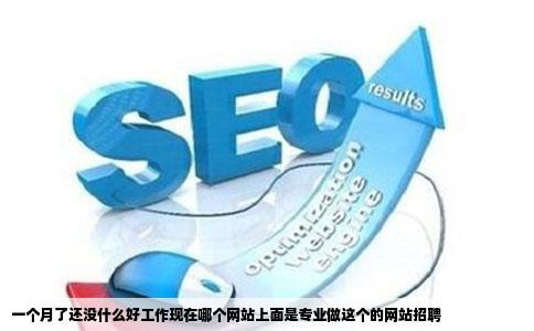 一个月了还没什么好工作现在哪个网站上面是专业做这个的网站招聘