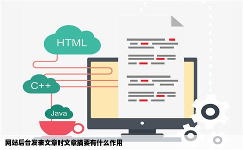 网站后台发表文章时文章摘要有什么作用