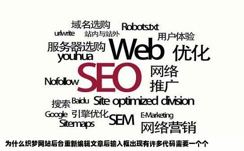 为什么织梦网站后台重新编辑文章后输入框出现有许多代码需要一个个