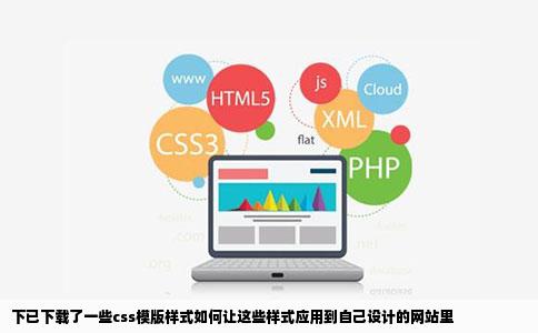 下已下载了一些css模版样式如何让这些样式应用到自己设计的网站里