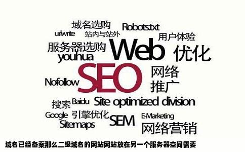 域名已经备案那么二级域名的网站网站放在另一个服务器空间需要