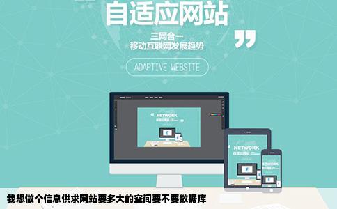 我想做个信息供求网站要多大的空间要不要数据库