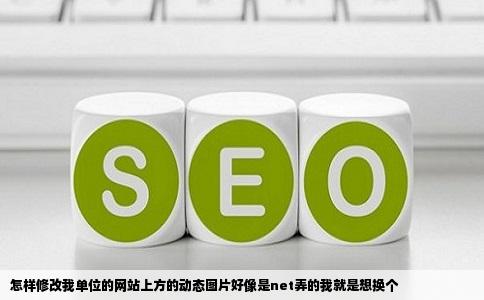 怎样修改我单位的网站上方的动态图片好像是net弄的我就是想换个
