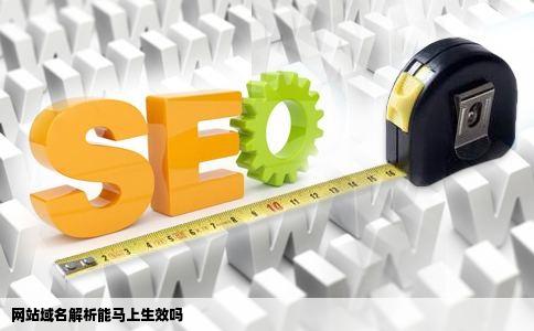 网站域名解析能马上生效吗