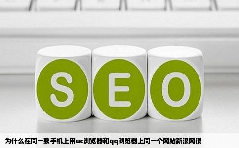 为什么在同一款手机上用uc浏览器和qq浏览器上同一个网站新浪网很