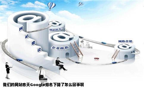 我们的网站昨天Google排名下降了怎么回事啊